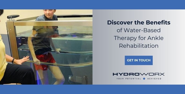 Water-based therapy for ankle rehabilitation 