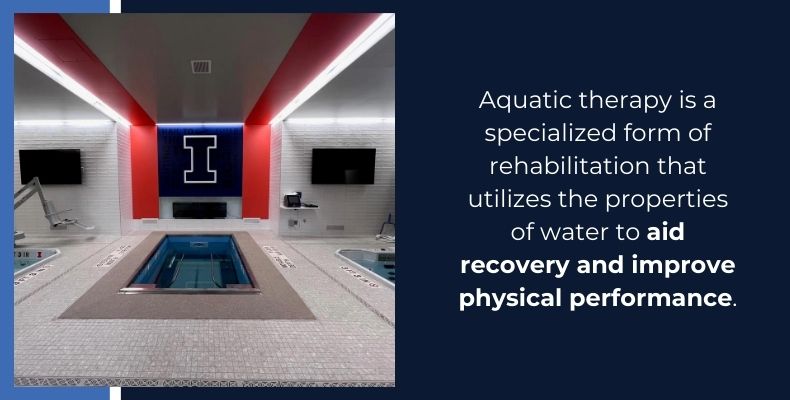 Aquatic therapy is a specialized form of rehab