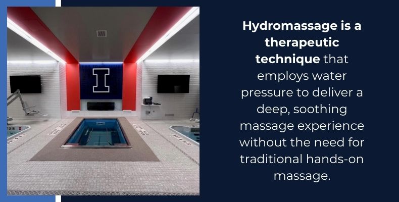 Hydromassage is a therapeutic technique